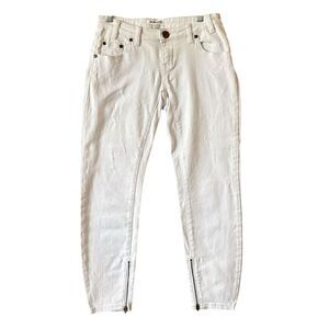 One by OneTeaspoon Freebird II Low Waist Short Rise Fitted Zip Leg Sz 25